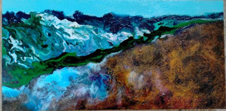 Light and dark 绘画, 11.8x23.6 in