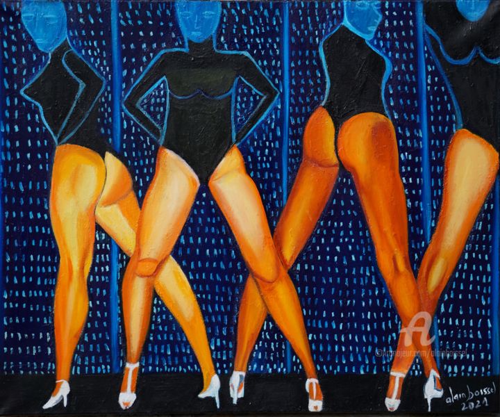 Au cabaret 绘画, 19.7x24 in