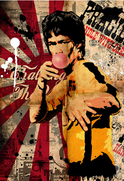 Bruce Lee Popping 印花与版画, 27.6x19.7 in