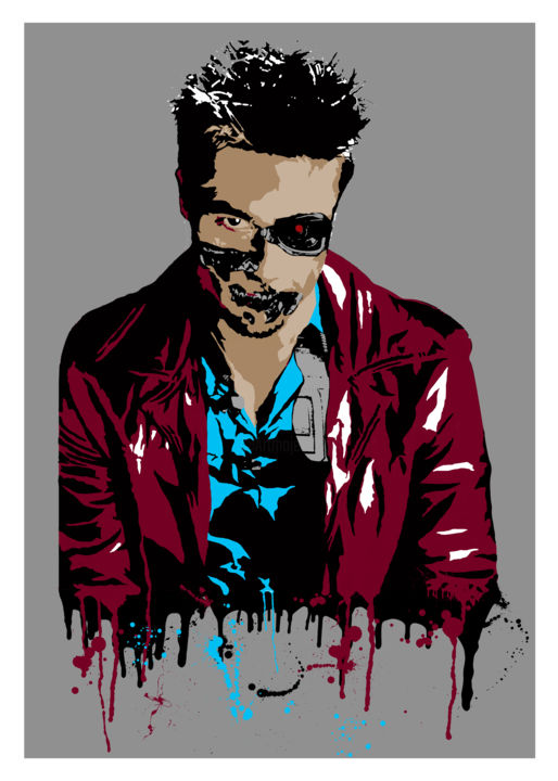Brad Pit, Fight Club - Terminator 印花与版画, 27.6x19.7 in
