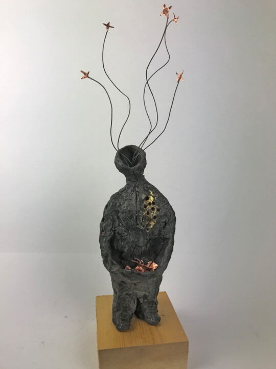 Raccoglitore di stelle 雕塑, 17.7x4.3 in