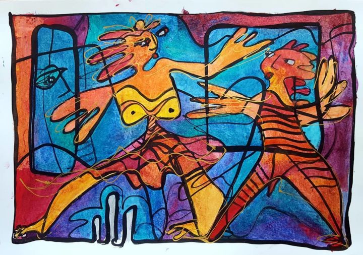 绘画,  13x18.9 in 