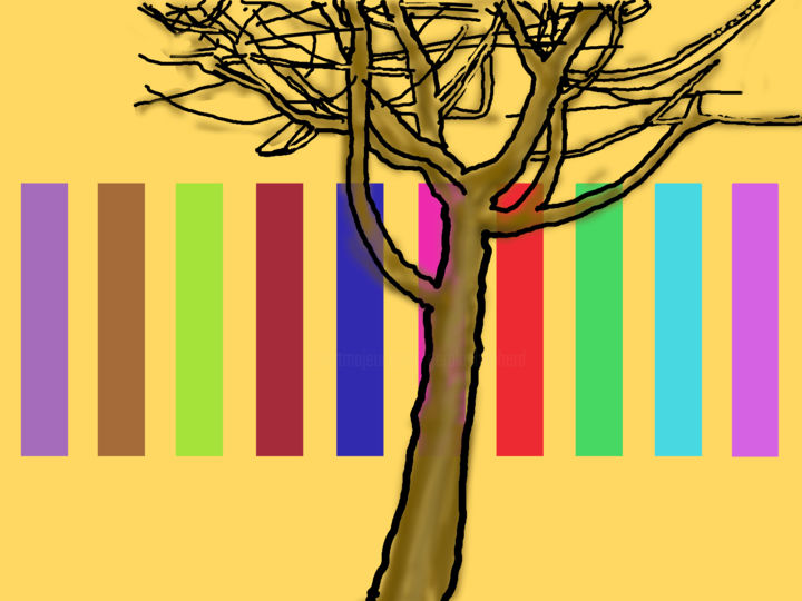 Digital Arts titled "Colour Sequence Wit…" by Gerald Shepherd F.F.P.S., Original Artwork, Digital Painting