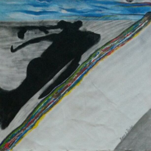 Déesse de la transcendance(goddess of transcendence) 绘画, 9.5x9.5 in