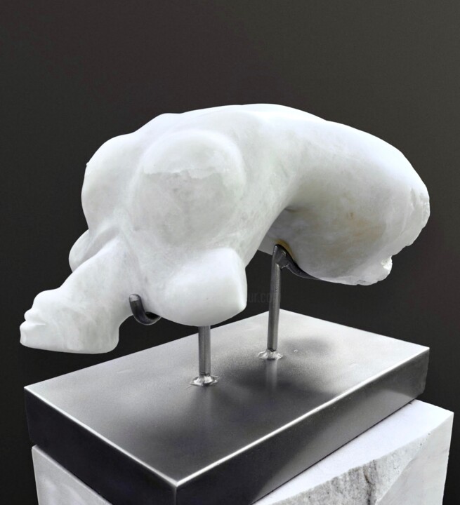Sculpture titled "Cherry Blossom" by Sherry Tipton, Original Artwork, Stone