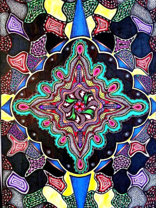 Абстракц 图画, 15.8x11.8 in