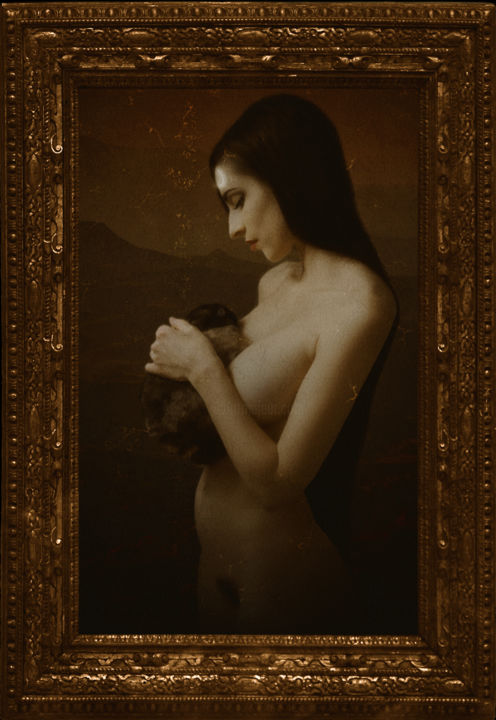 Photographie intitulée "Séléné" par Fab Le Blanc, Œuvre d'art originale, Photographie numérique