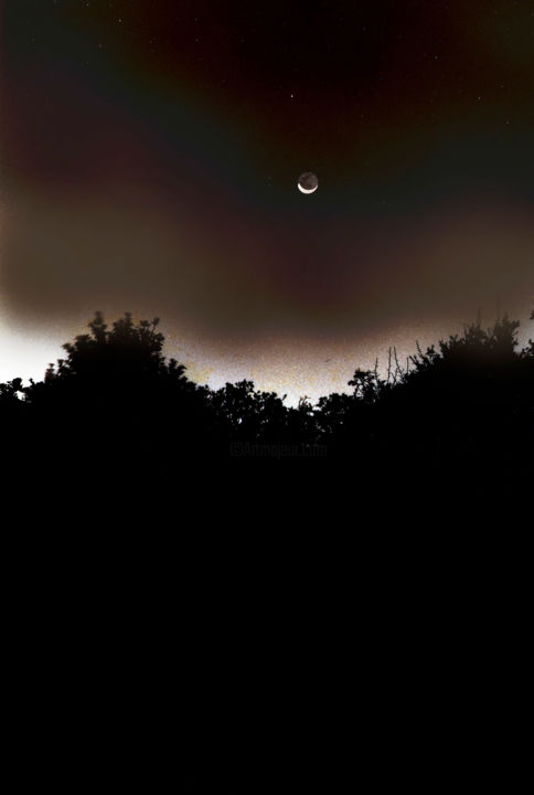 Photography titled "Horns of the Sun" by Ken Overman, Original Artwork, Analog photography