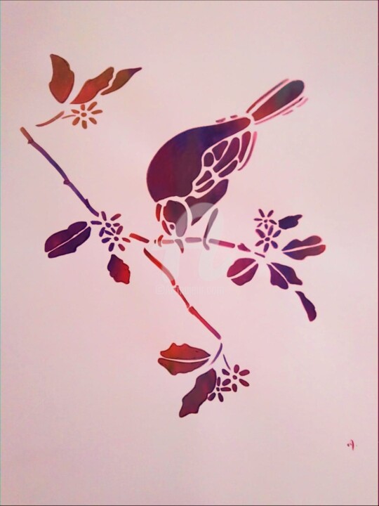 Printemps 图画, 25.6x19.7 in
