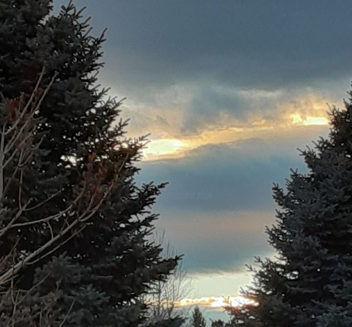 Photography titled "Wyoming Sunset" by Sophia Deniece Bossler, Original Artwork, Digital Photography