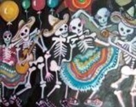 Painting titled "Don't Party too Har…" by Chicana Artist.... Ruth Olivar Millan, Original Artwork
