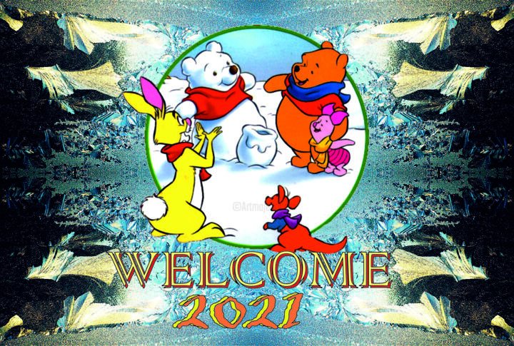 Photography titled "welcome 2021" by Emil Iustinian Colban, Original Artwork, Digital Painting