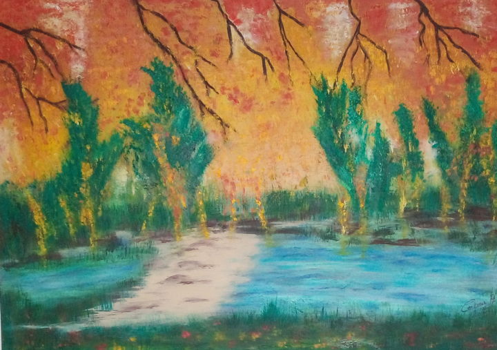 Painting,  19.7x27.6 in 