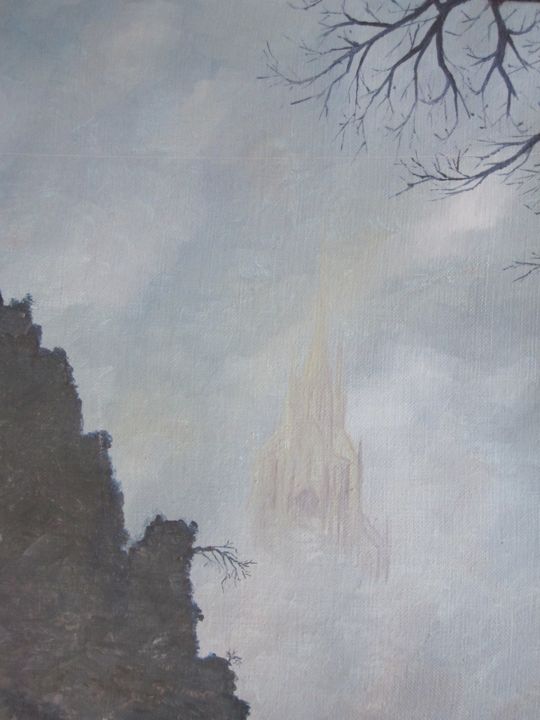 Cathédrale 绘画, 9.5x7.5 in