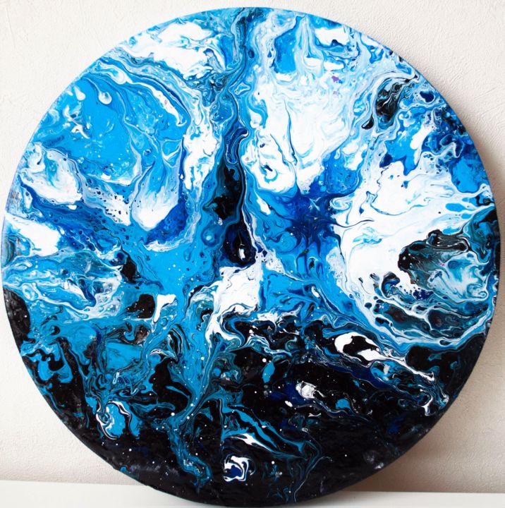 "Energy of the Sea" başlıklı Tablo Anastasiya Krokhmal ( Art Kroha) tarafından, Orijinal sanat, Akrilik Ahşap Sedye çerçeves…