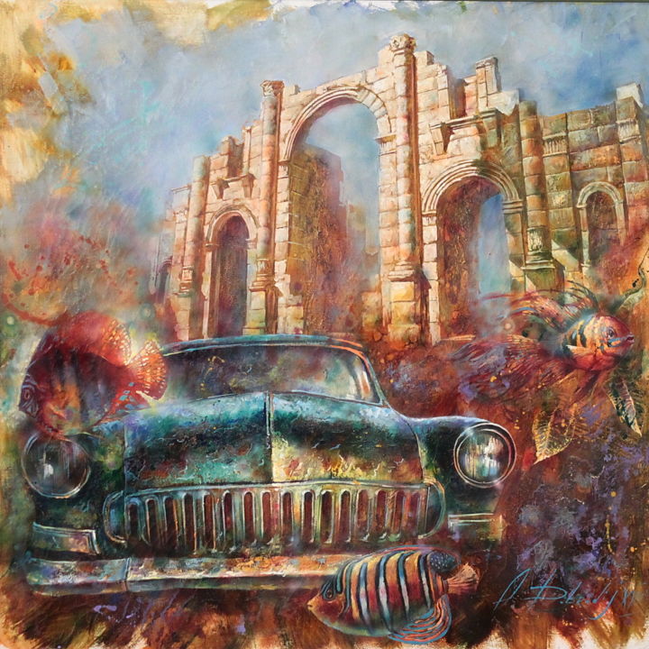 Забытый мотив 绘画, 35.4x35.4 in