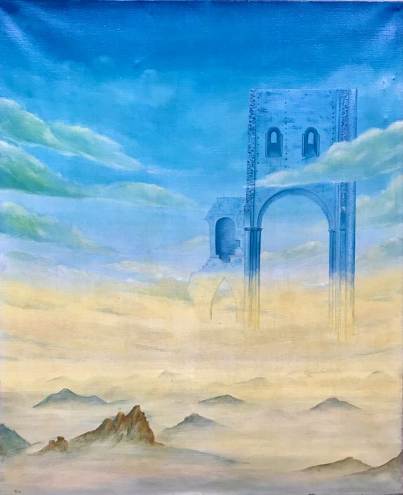 Cathedrales VII 绘画, 28.7x23.6 in