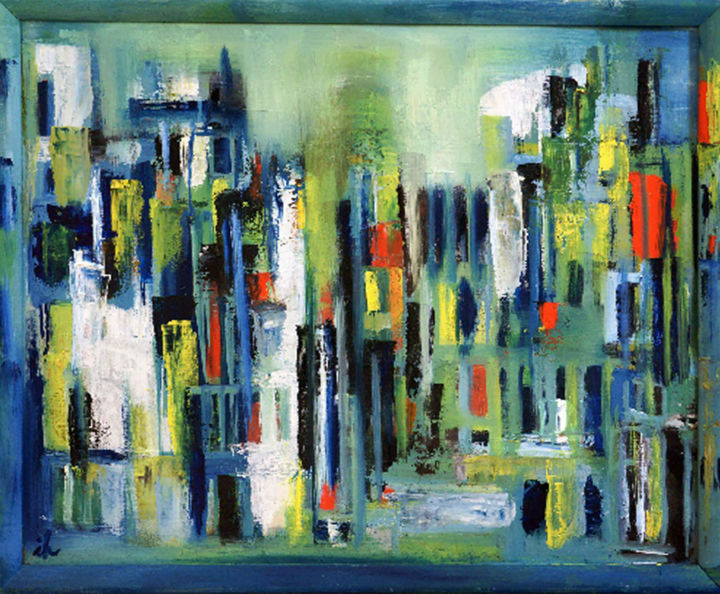 Via Quattro Fontane in Rom 绘画, 16.5x20.5 in