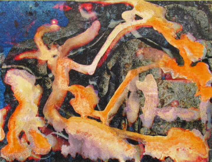 Allegory of the Cave - IV - The Fire Dance 绘画, 15.8x19.7 in