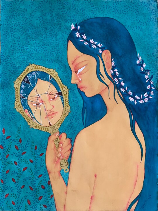 A mother's confession (C1-05) 绘画, 29.9x22.4 in