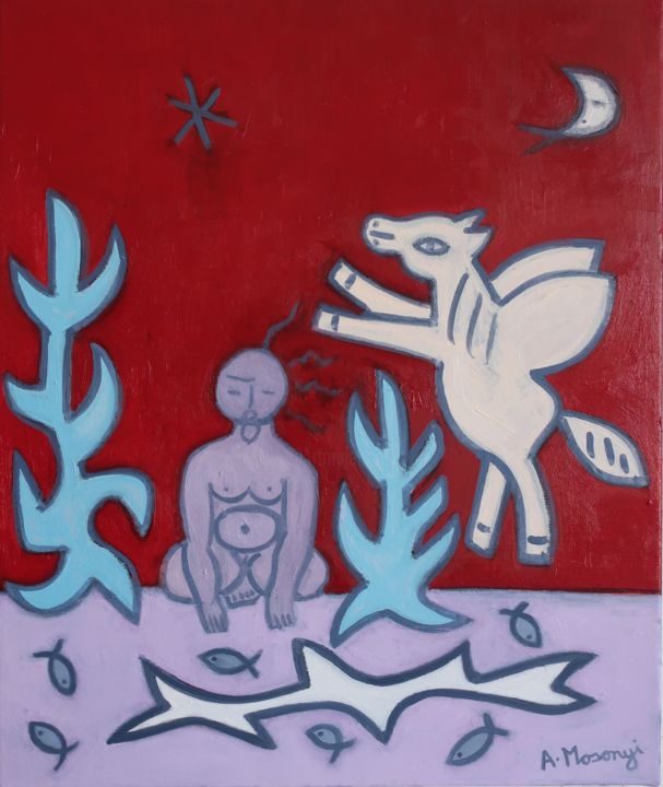 WINTER SOLSTICE 绘画, 21.7x18.1 in