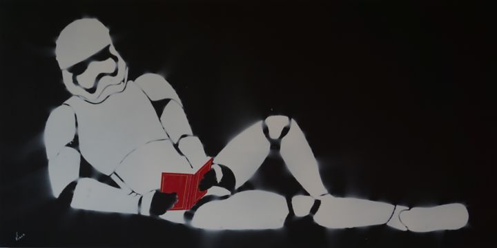 "Stormtrooper" 绘画, 23.6x47.2 in
