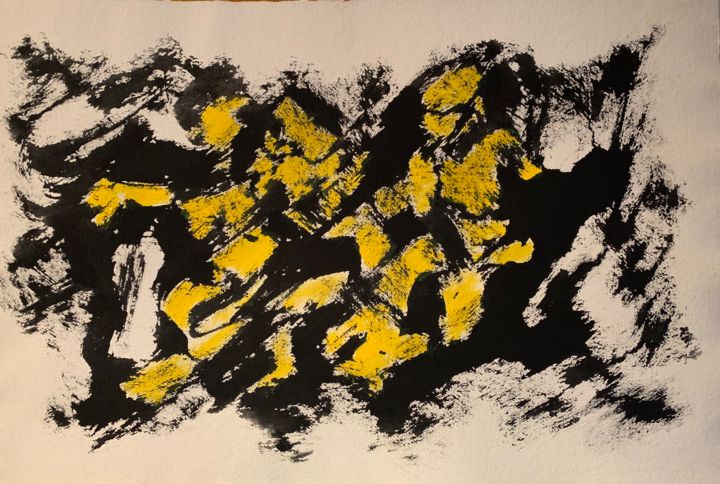 Encre de Chine sur papier main Ambert / 1 印花与版画, 15.8x19.7 in