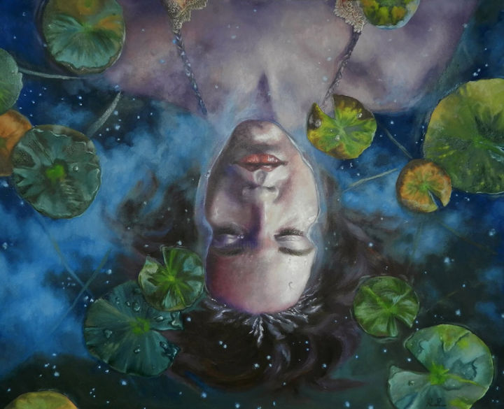 Painting titled "Spring Equinox" by Renee Brown, Original Artwork, Oil