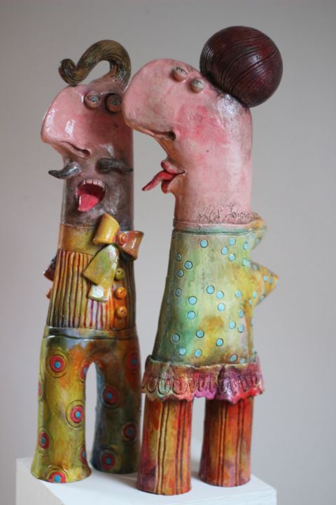 U cioci na imieninach... 雕塑, 20.9x6.7 in