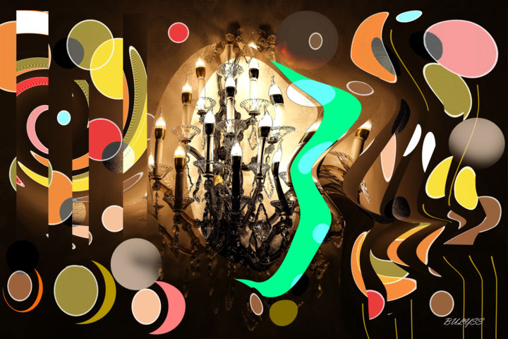 Magic Chandelier 数字艺术, 23.5x35.3 in
