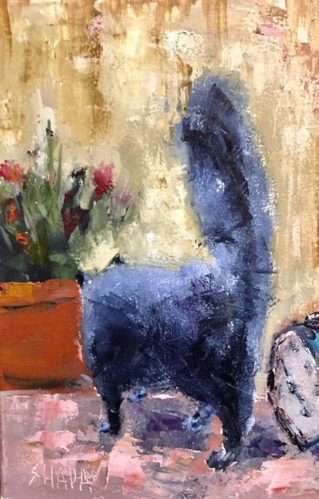 "Cat in wonderland" başlıklı Tablo Oleg Sharapanovsky tarafından, Orijinal sanat, Petrol Ahşap Sedye çerçevesi üzerine monte…