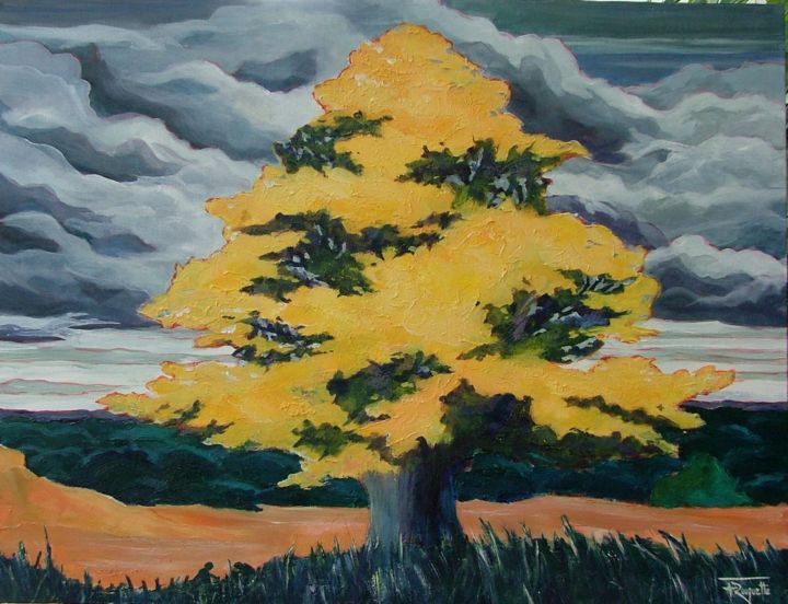 Roc Painting, 19.7x25.6 in