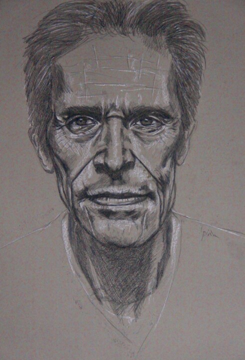 Dibujo titulada "Retrato actor Wille…" por Ipiña, Obra de arte original, Lápiz