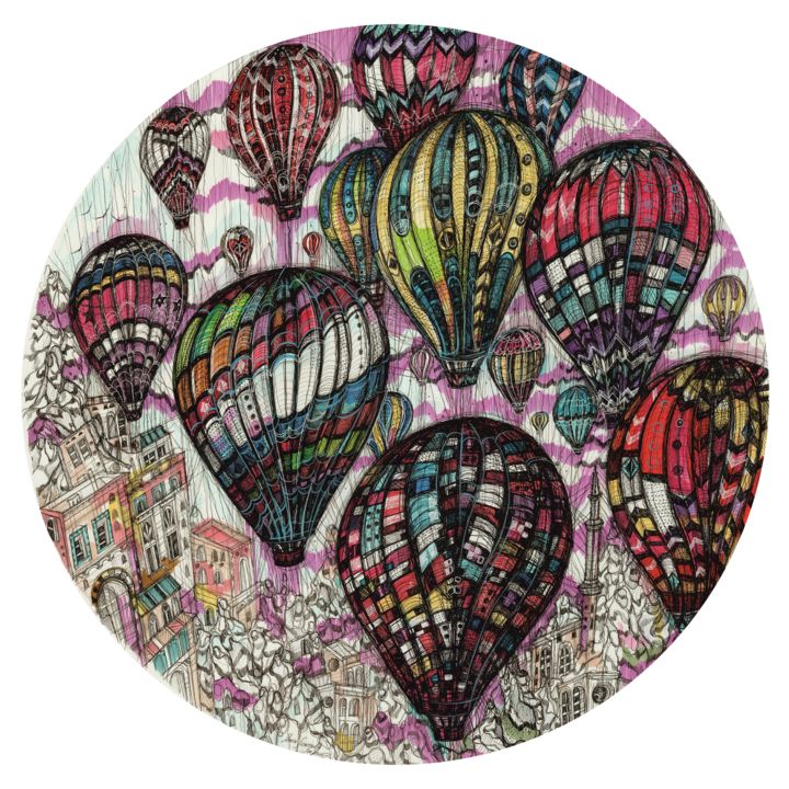 Cappadocia 图画, 28.4x28.4 in