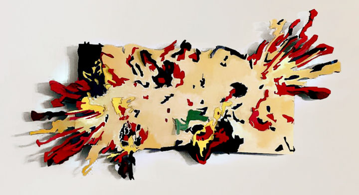 Painting titled "Untitled 65" by Ken Overman, Original Artwork, Digital Painting