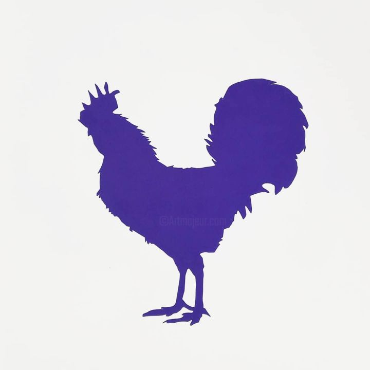Coq à l'encre d'olivier Rocheau 印花与版画, 51.2x39.4 in
