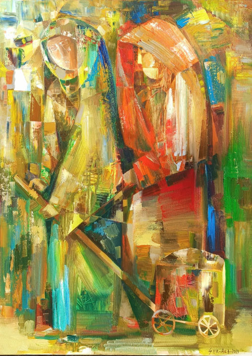 Way (50x70cm oil/canvas, ready to hang) 绘画, 27.6x19.7 in