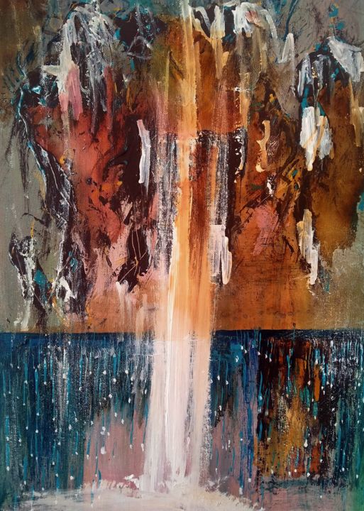 Painting titled "Untitled_25121" by Atignas Art, Original Artwork, Acrylic