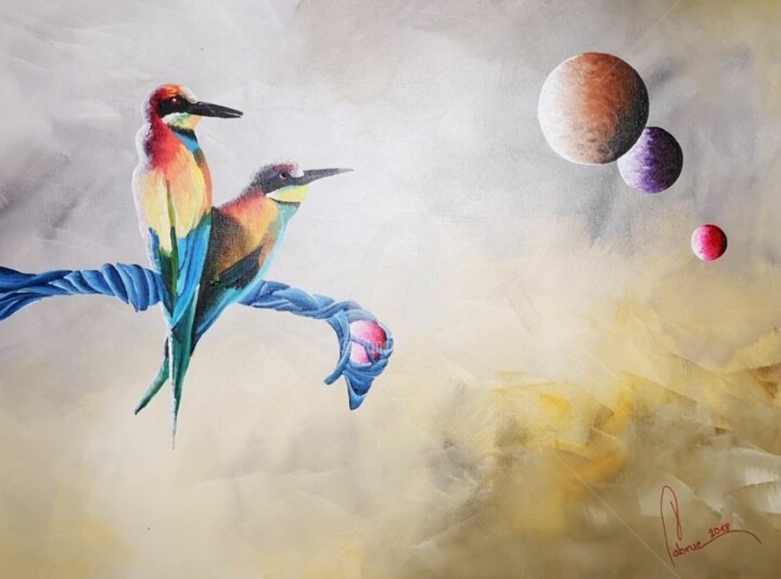 GUEPIERS D'EUROPE 绘画, 23.6x35 in
