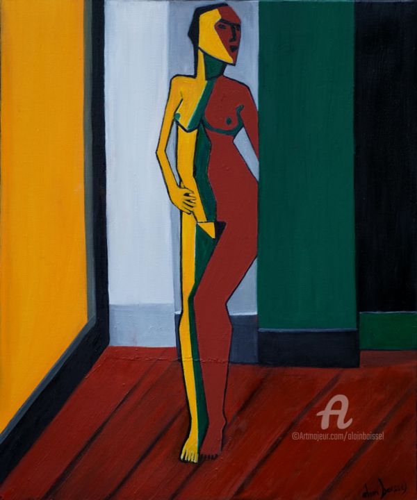 Poésie des angles 绘画, 21.7x18.1 in