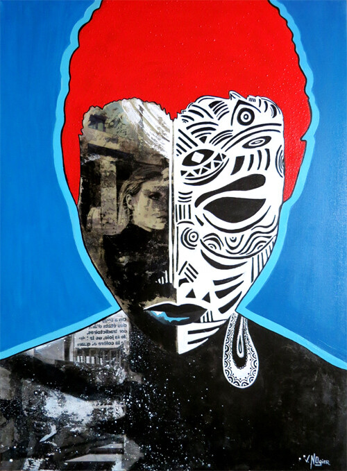 Abnégation 绘画, 31.5x23.6 in