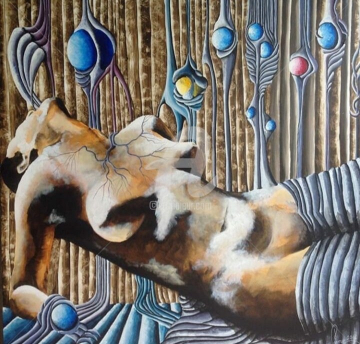 NOURRISSE 绘画, 39.4x39.4 in