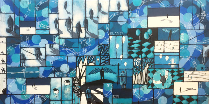 Klan 57 绘画, 31.5x63 in