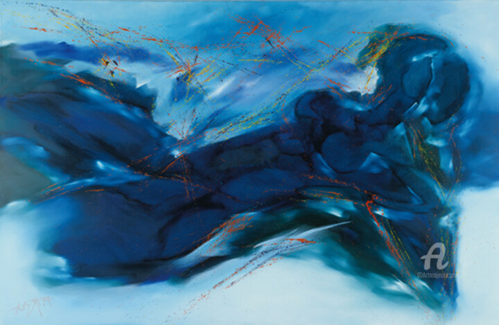 绘画,  55.1x78.7 in 