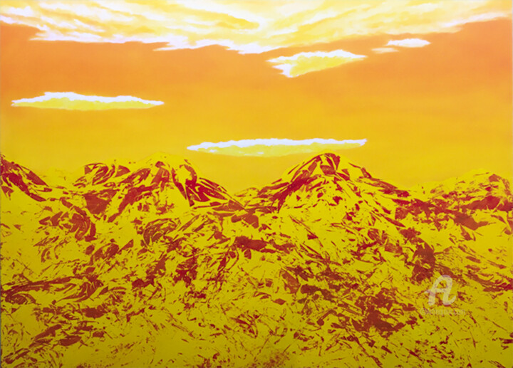 Montana 绘画, 39.4x55.1 in