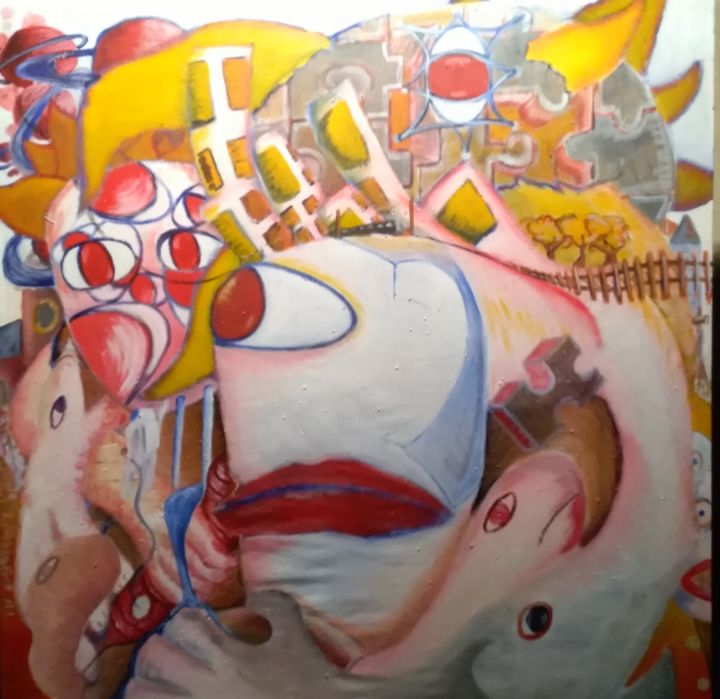 Mais oseriez-vous briller de votre propre lumiere 绘画, 39.4x39.4 in