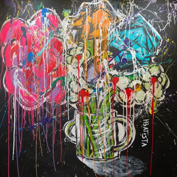 Sans titre 绘画, 55.1x55.1 in