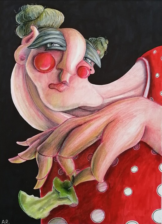 Innocence Drawing, 16.5x11.7 in