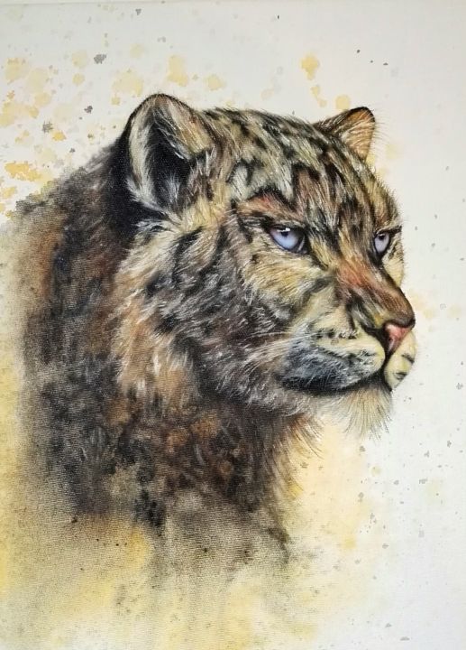 Peinture série animalière année 2021 绘画, 15.8x11.8 in
