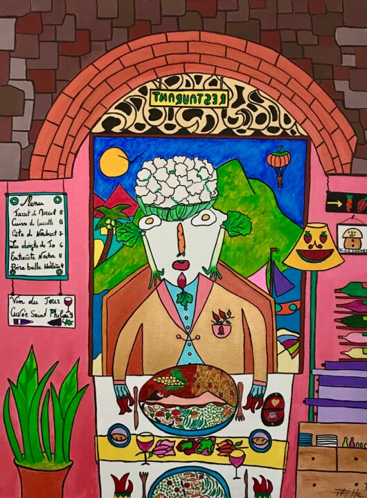 Peinture intitulée "Fiançailles" par Philippe Seigle, Œuvre d'art originale, Acrylique